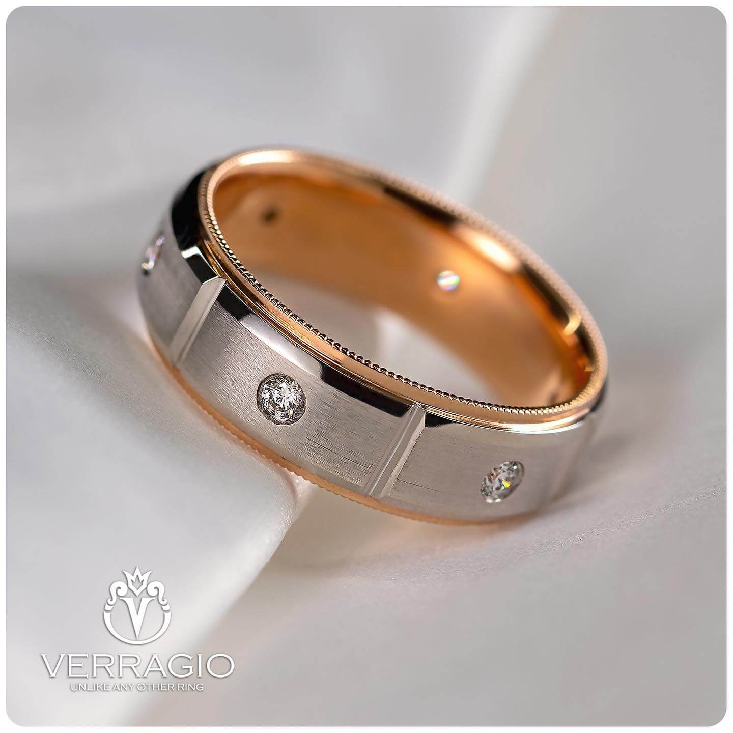 Flashy mens on sale wedding rings