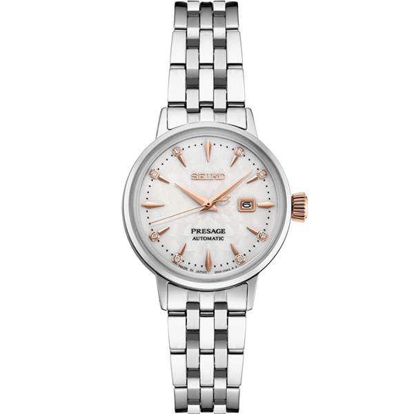 Seiko Presage Cocktail Time SRE009 – Clover Club Dial, Diamonds, Rose Gold Accents