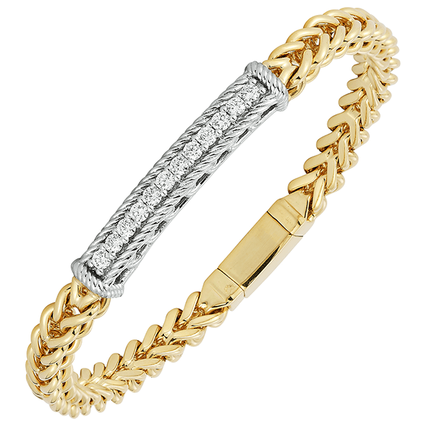 DA Gold 14K Yellow Gold Diamond Bracelet